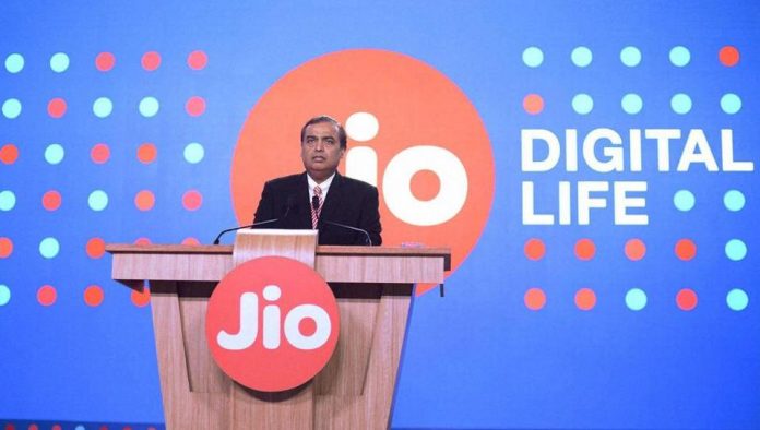 jiocrossed100mnsubscribersmark:mukeshambani